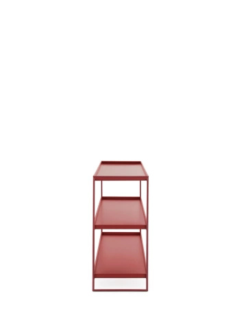 Trays 140 cm x 40 cm Bookcase Maroon