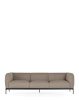 Asia Three-Seater Sofa (Bouclè) Beige