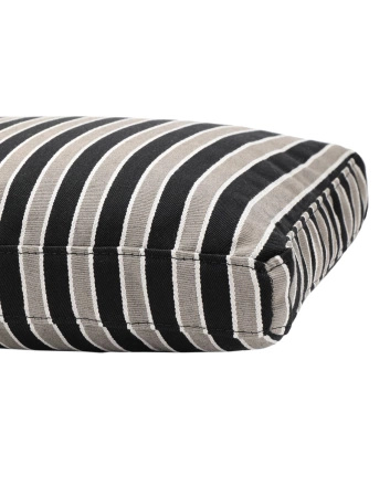 Cushion Stripes 48x35 cm Pillow Taupe Black