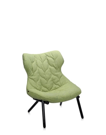 Foliage Trevira Armchair Black Green