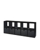 Polvara 2 Bookcase Black