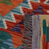 Wool kilim afghan rug multicolored 100422 207x155