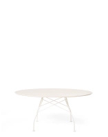 Glossy XXL Outdoor Round Ø150 cm Table White