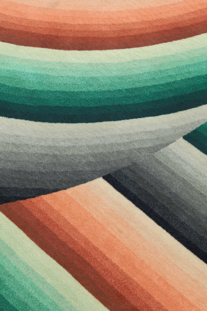 Gan Round Mirage Orange Carpet