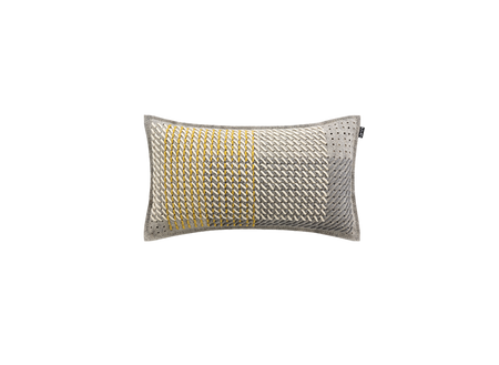 Gan Canevas Geo Rect Grey Pillow