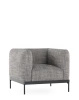 Asia Armchair (Cotone Structure) White and Black