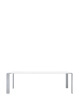  Four Rectangular 223x79 cm Aluminum Table White