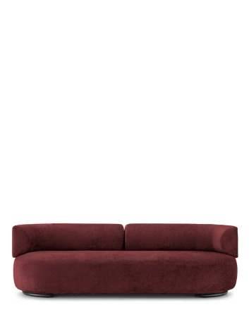 K-Waiting Chenille Sofa Maroon