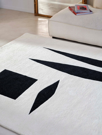 Toulemonde Bochart Nanquim Blanc carpet