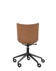 P/Wood Basic Veneer Krzesło Z Kółkami Ciemne Drewno Czarny FSC™