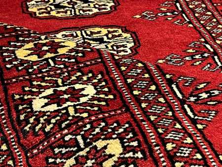 Pakistan Bokhara Wool Carpet 111013 077 x 121