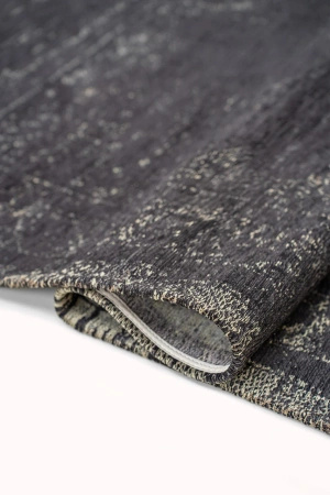 Louis de Poortere Fading World Medallion Rug Mineral Black 8263