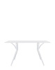 Spoon Table 140x74 cm White Table