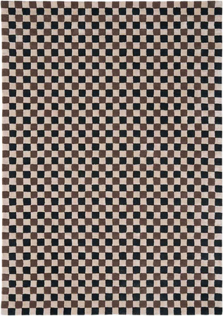 Magda Fornal Flicker Dark Green Beige Brown carpet 5015