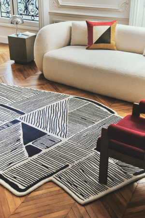 Toulemonde Bochart Antica Blanc bleu carpet