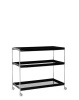 Trays 80 cm x 40 cm Trolley Black