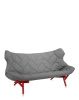 Foliage Trevira Sofa Red Gray
