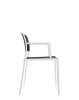 Audrey Chair White Black