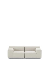 Plastics Outdoor Two-Seater Sofa Biały
