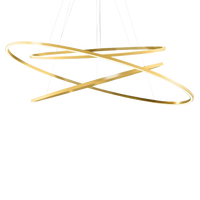 Nemo Ellisse Triple 2700 K Gold Plated Pendant Lamp
