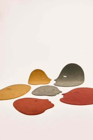 Nanimarquina Talk Talk S Mustard rug