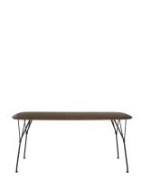 Viscount of Wood Rectangular Table Black Walnut