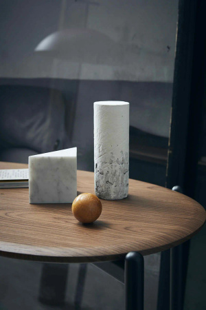 Lunat 119x59 cm Biurko Czarny Walnut