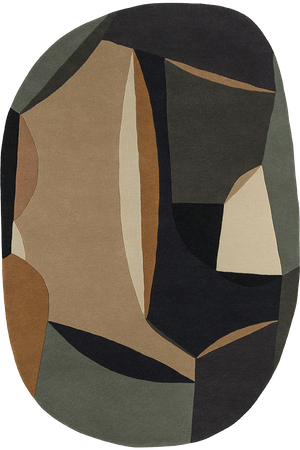 Toulemonde Bochart Polia Shape Automne carpet