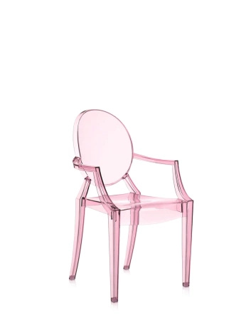 Loulou Ghost School Chair Pink