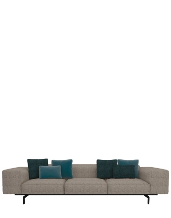 Largo Three-Seater Gubbio Sofa Sandy