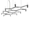 Lampa Wisząca Nemo Crown Plana Polerowane Aluminium
