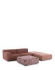 Plastics Outdoor Liberty 2 Seater + 3 Pouf Sofa Rdzawy