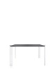 Four Square 128x128 cm Table White Black