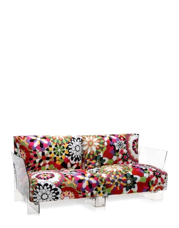 Pop Missoni Two-Seater Sofa Czerwony
