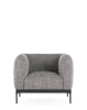 Asia Armchair (Cotone Structure) White and Black
