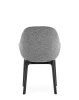 Clap Tissue Shirley Armchair Black Gray