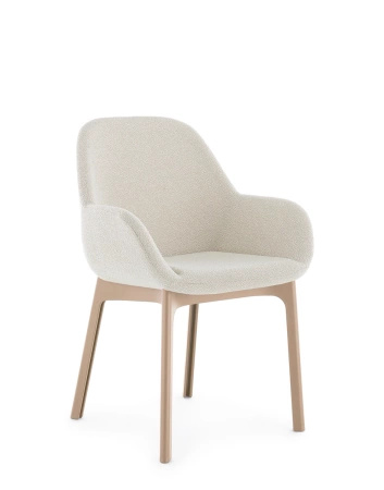 Clap Tissue Shirley Powder White Armchair