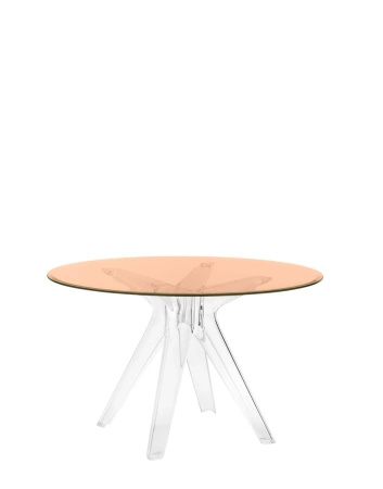 Sir Gio Round Ø120 cm Transparent Pink Table