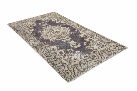 Vintage Iranian Wool Rug Unique 12252 115 x 203