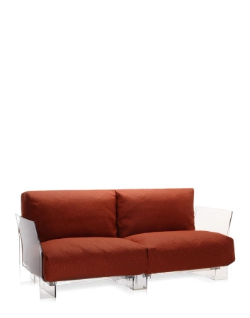 Pop Outdoor Two-Seater Sofa Zewnętrzna Pomarańczowy