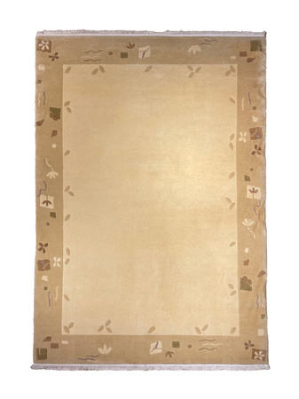 Nepal Muster Vanilla Wool Carpet 170 x 240