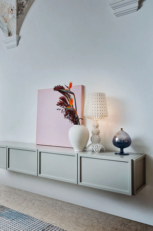Mini Kabuki Table Lamp Maroon
