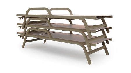 Gandiablasco Stack Contract Chaise Lounger With Arms