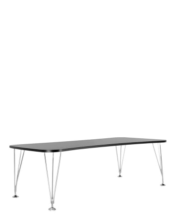 Max 190x90 cm Anthracite Chrome Table