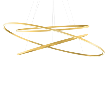 Lampa Wisząca Nemo Ellisse Triple 2700 K Złoty
