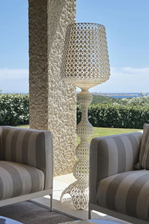 Kabuki Outdoor Lampa Stojąca Biały