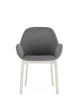Clap Tissue Shirley Armchair White Gray