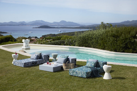 Trix Outdoor Liberty Obi Check Couch Rustic