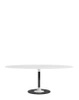 Thierry XXL Oval 192x118 cm Table White Black