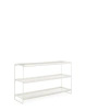 Trays 140 cm x 40 cm Bookcase White